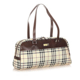 Burberry House Check Canvas Boston Bag (SHG-20526)