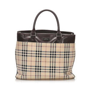 Burberry House Check Canvas Handbag (SHG-14229)