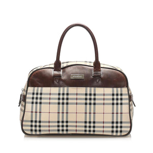 Burberry House Check Canvas Handbag (SHG-14231)