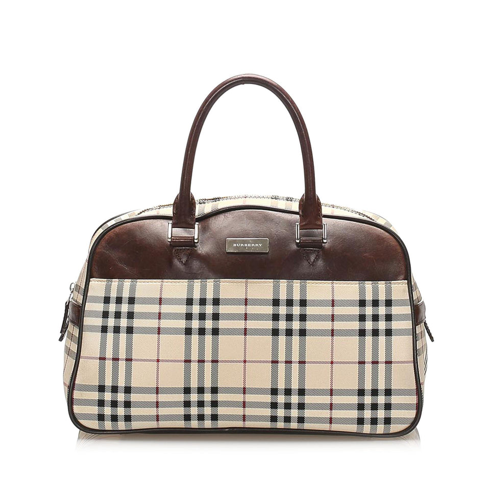 Burberry House Check Canvas Handbag (SHG-14231)