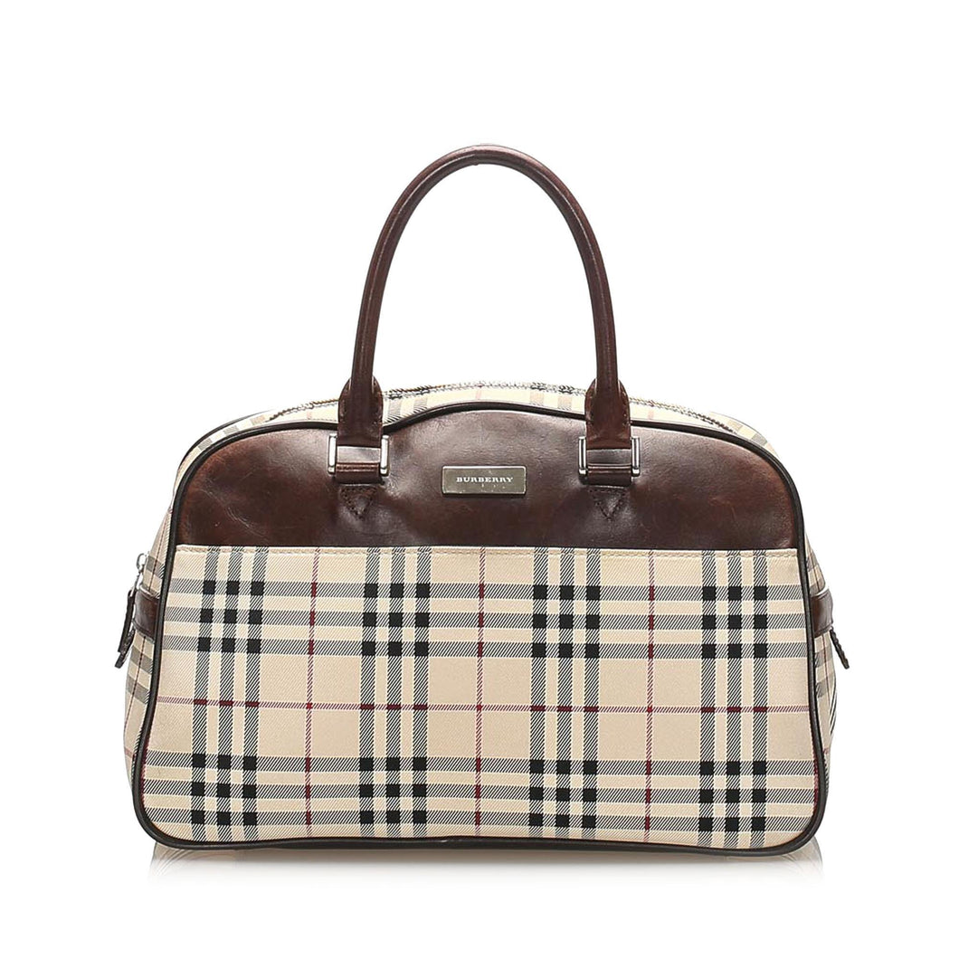 Burberry House Check Canvas Handbag (SHG-14231)