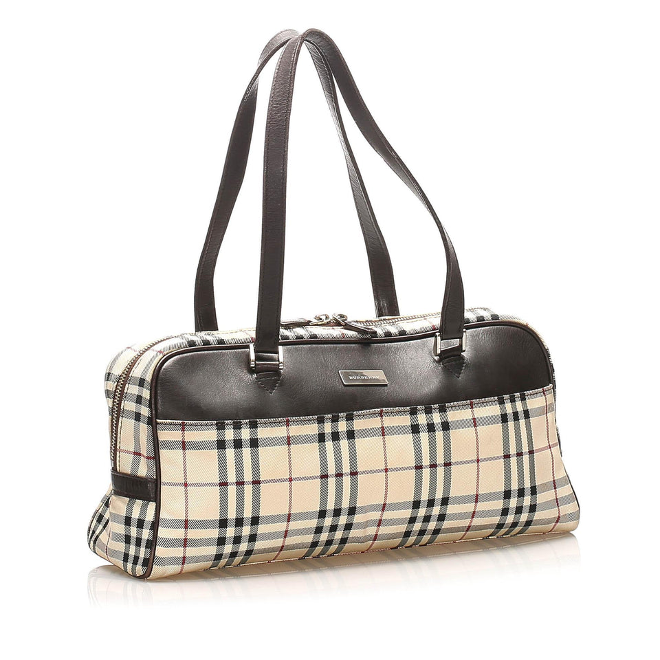 Burberry House Check Canvas Handbag (SHG-15261)