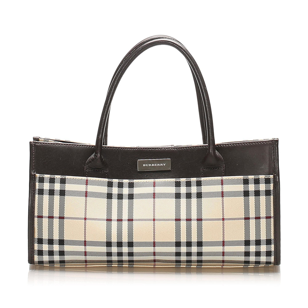 Burberry House Check Canvas Handbag (SHG-15704)
