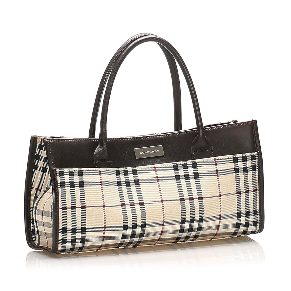 Burberry House Check Canvas Handbag (SHG-15704)