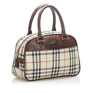 Burberry House Check Canvas Handbag (SHG-16757)