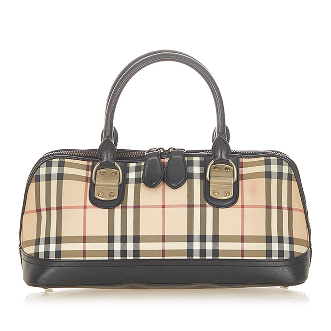 Burberry House Check Canvas Handbag (SHG-19389)