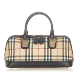 Burberry House Check Canvas Handbag (SHG-19389)