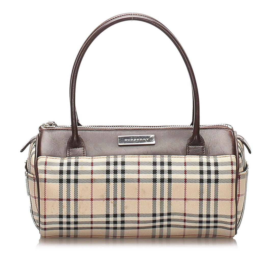 Burberry House Check Canvas Shoulder Bag (SHG-10806)