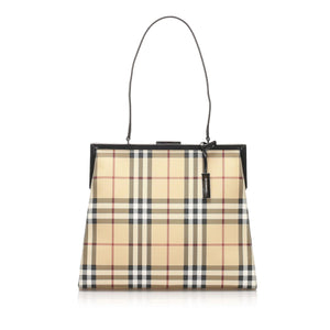 Burberry House Check Canvas Shoulder Bag (SHG-10245)