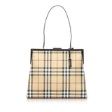 Burberry House Check Canvas Shoulder Bag (SHG-10245)