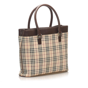 Burberry House Check Canvas Tote Bag (SHG-11542)