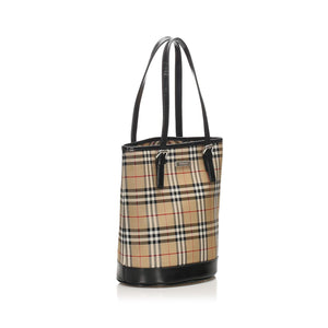 Burberry House Check Canvas Tote Bag (SHG-13937)