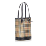 Burberry House Check Canvas Tote Bag (SHG-16204)