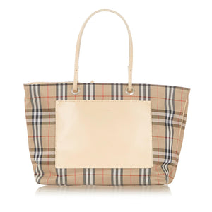 Burberry House Check Canvas Tote Bag (SHG-20155)