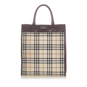 Burberry House Check Canvas Tote Bag (SHG-20393)
