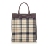 Burberry House Check Canvas Tote Bag (SHG-20393)