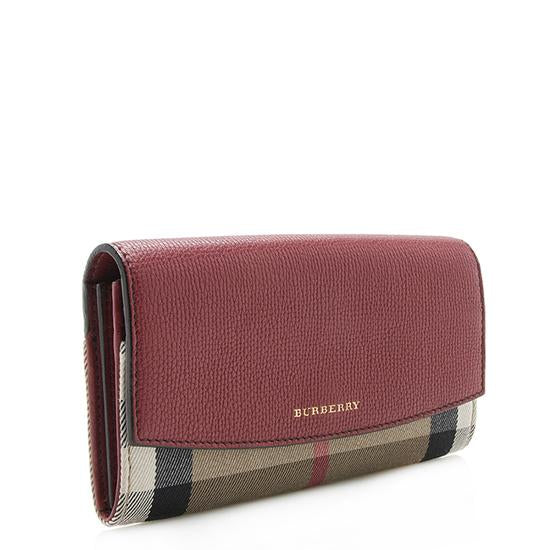 Burberry House Check Continental Wallet