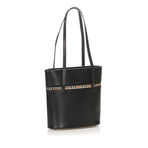 Burberry House Check Leather Shoulder Bag (SHG-15502)