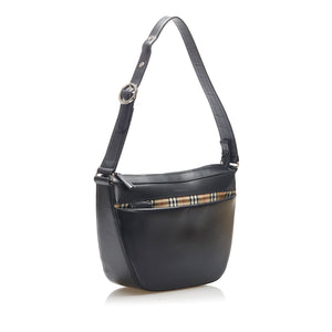 Burberry House Check Leather Shoulder Bag (SHG-16310)