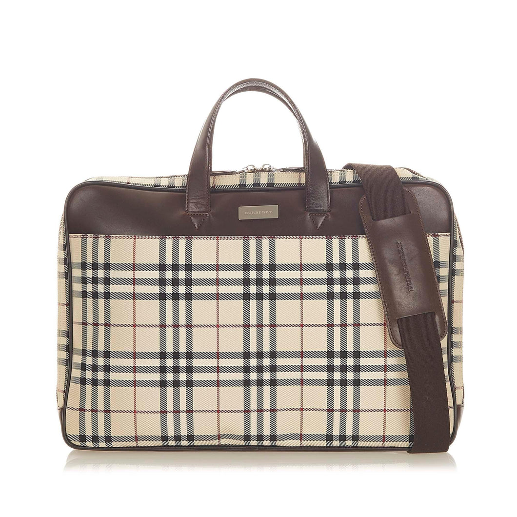 Burberry House Check Nylon Business Bag (SHG-20085)