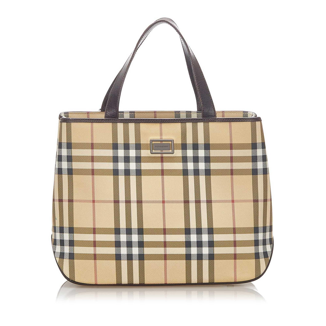 Burberry House Check PVC Handbag (SHG-17451)