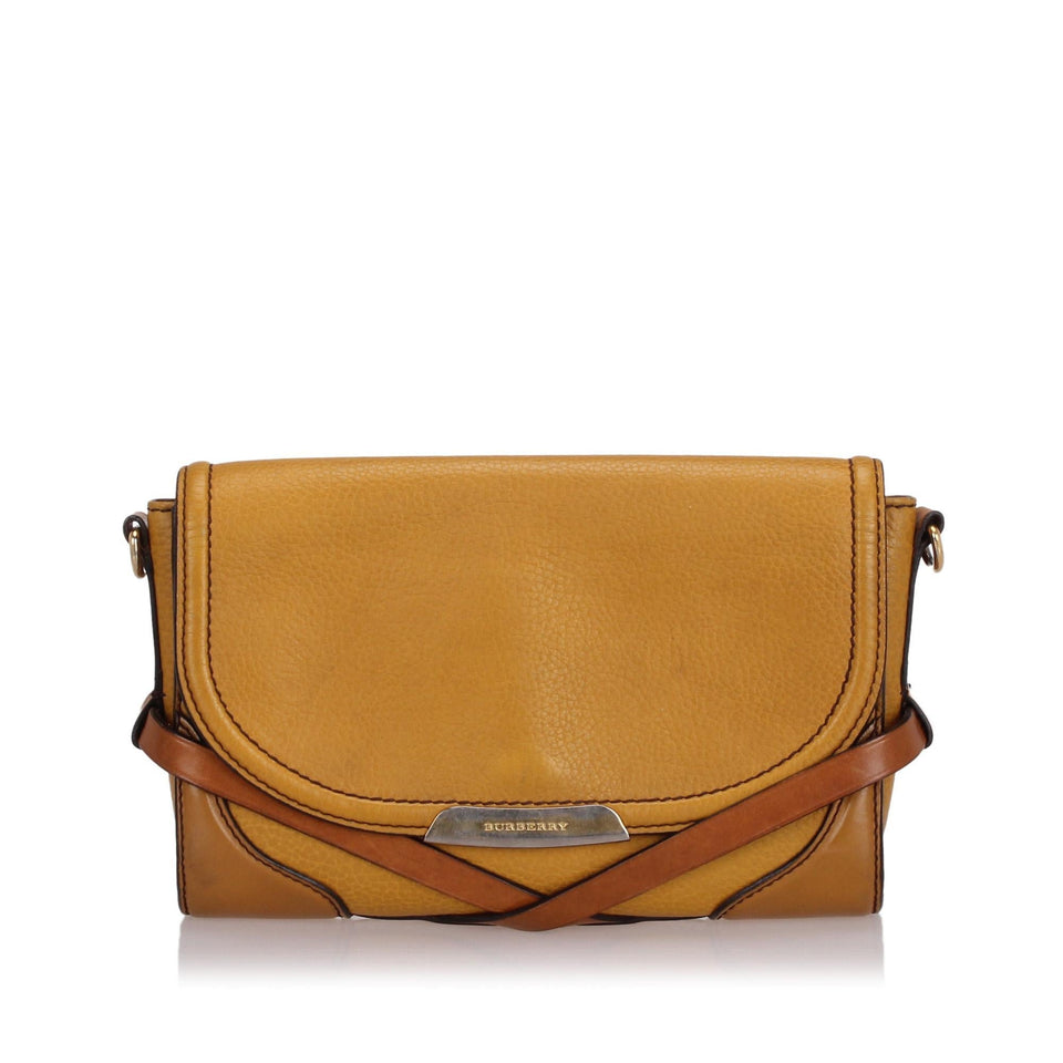 Burberry Leather Abbott Crossbody Bag (SHG-11577)