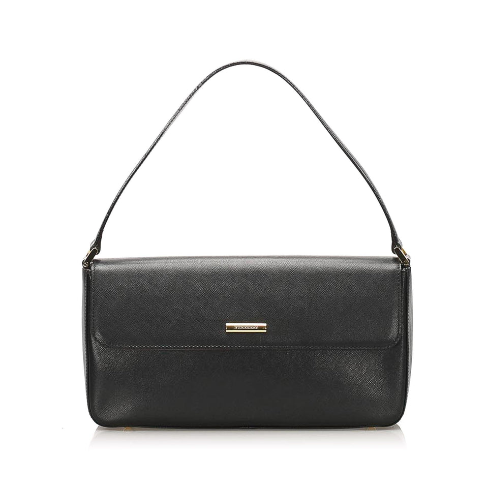 Burberry Leather Baguette (SHG-11490)