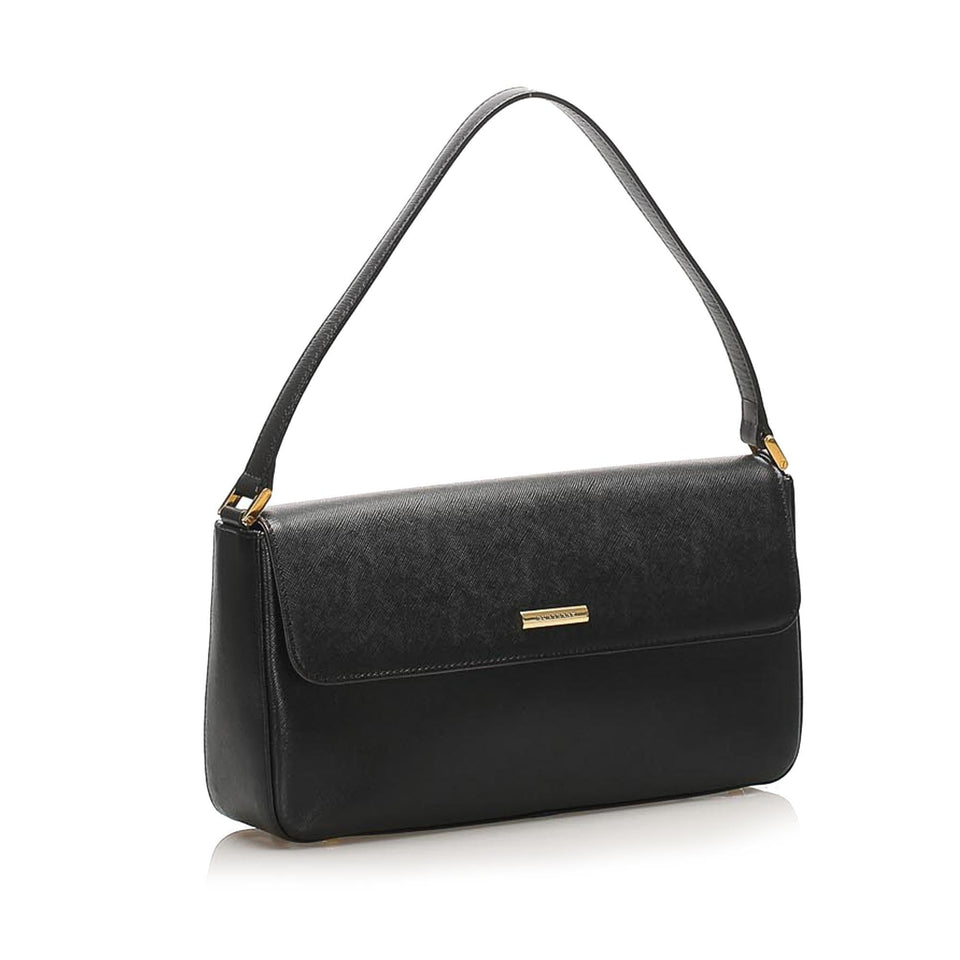 Burberry Leather Baguette (SHG-11490)