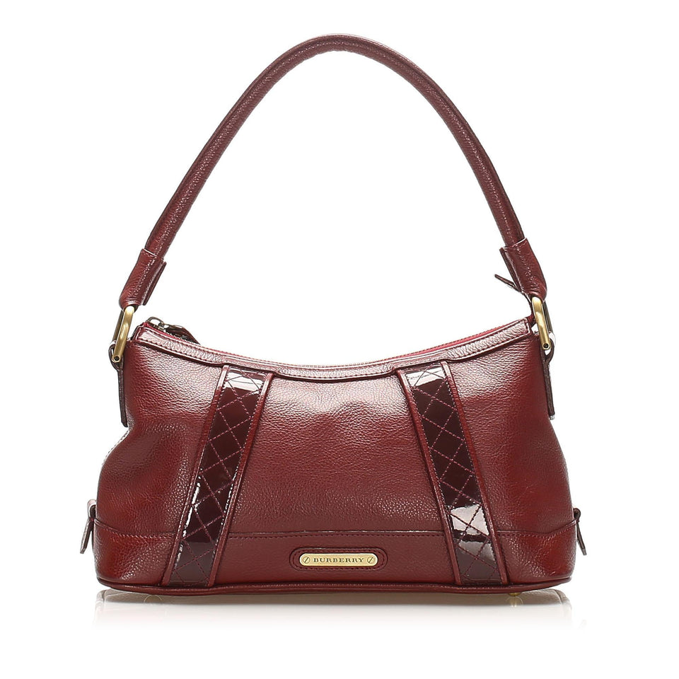 Burberry Leather Baguette (SHG-15700)