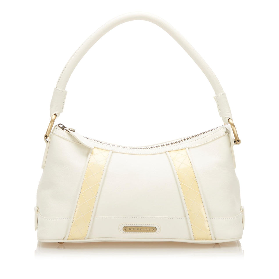 Burberry Leather Baguette (SHG-17852)