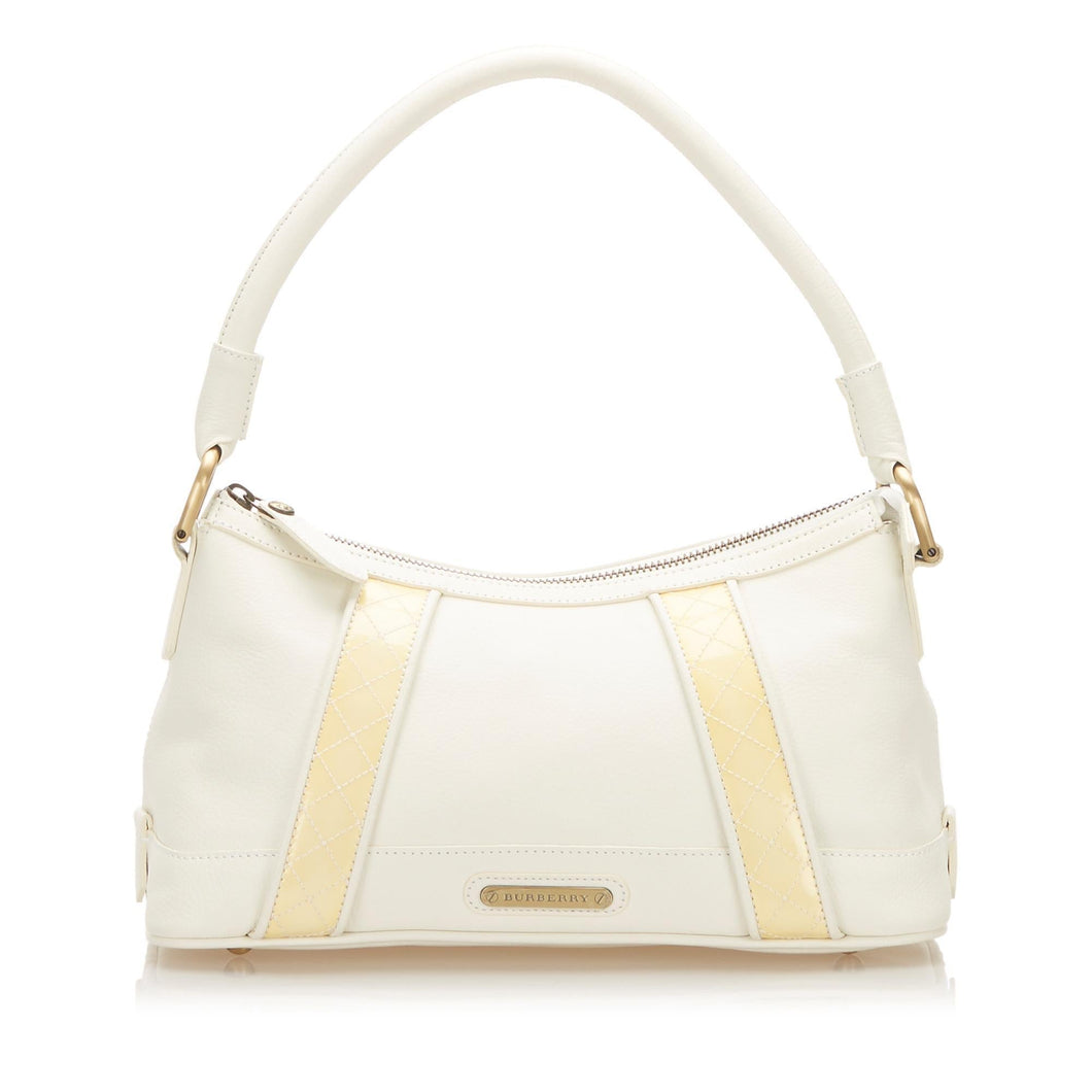 Burberry Leather Baguette (SHG-17852)