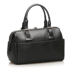 Burberry Leather Boston Bag (SHG-11745)