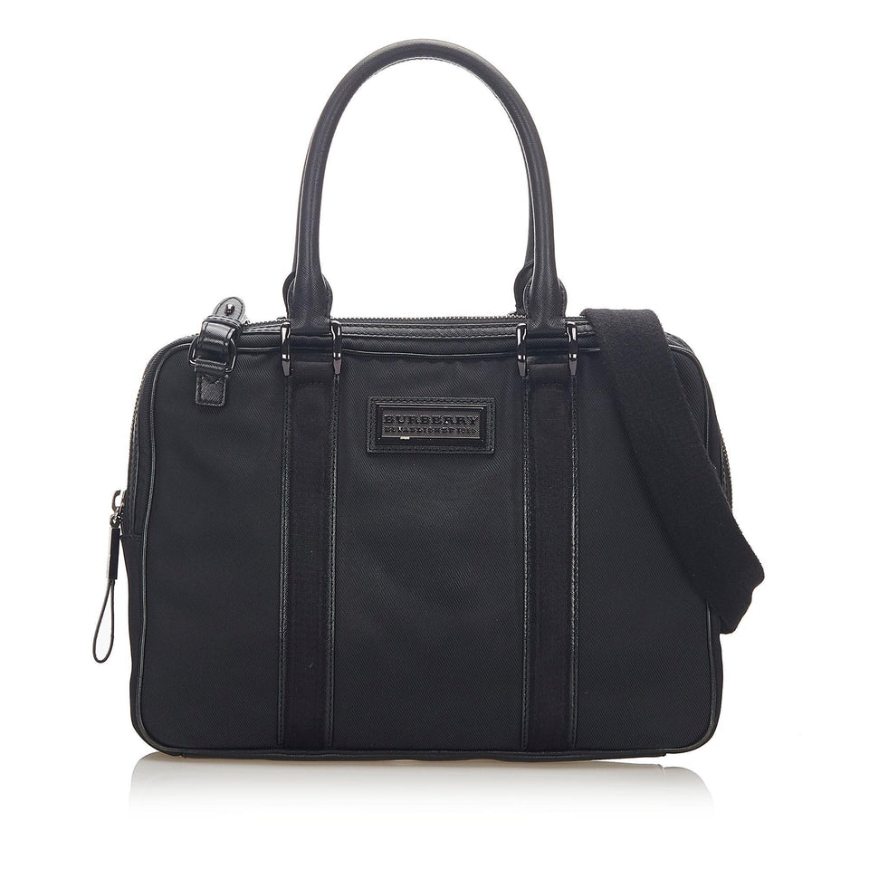 Burberry Leather Boston (SHG-17484)