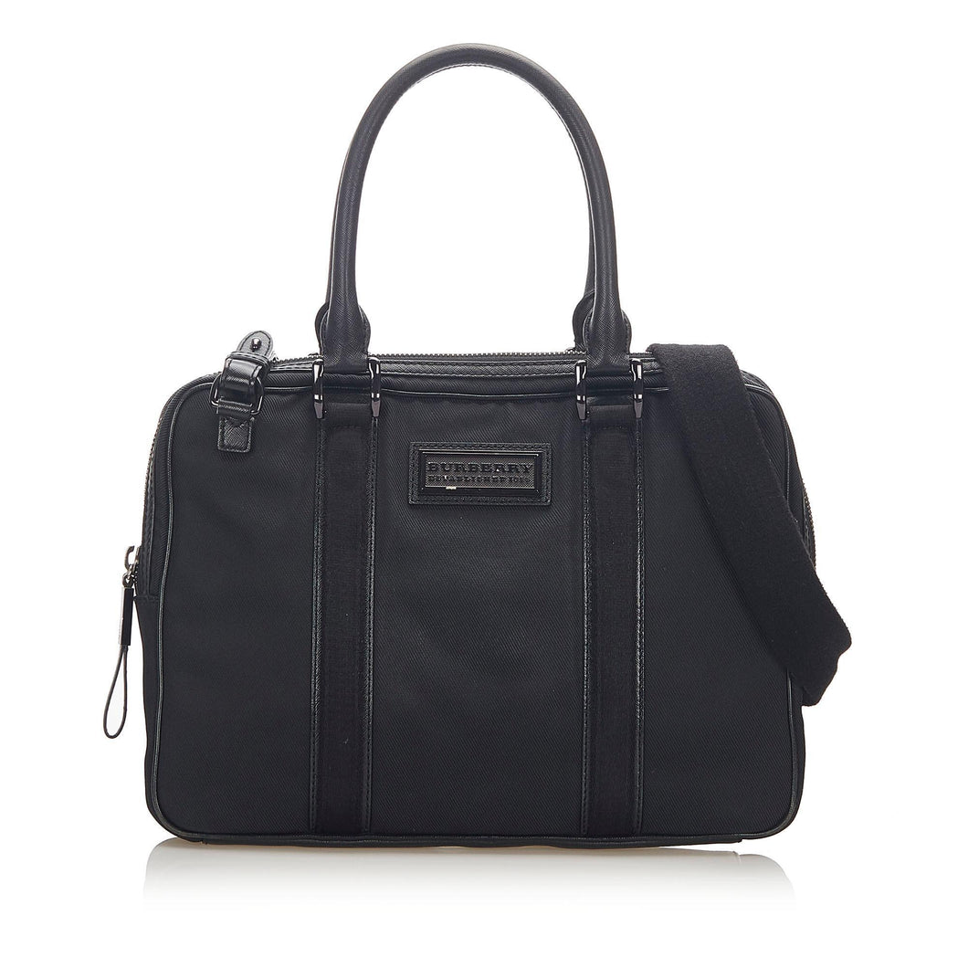 Burberry Leather Boston (SHG-17484)