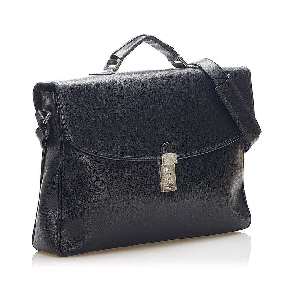 Burberry Leather Business Bag (SHG-16483)