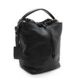 Burberry Leather Drawstring Bucket Bag