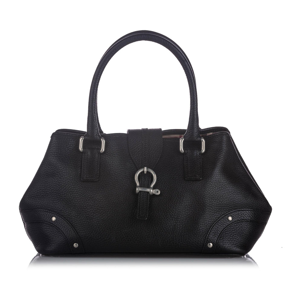 Burberry Leather Handbag (SHG-10176)
