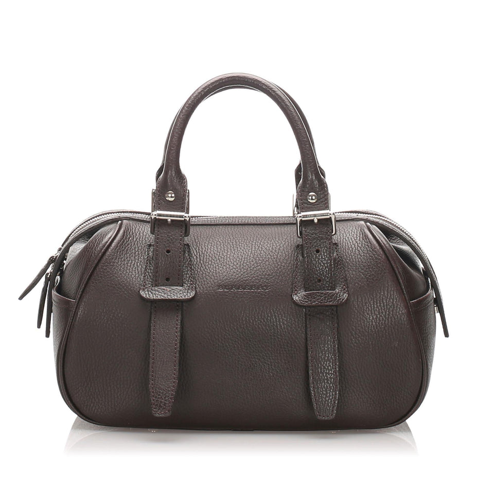 Burberry Leather Handbag (SHG-10249)
