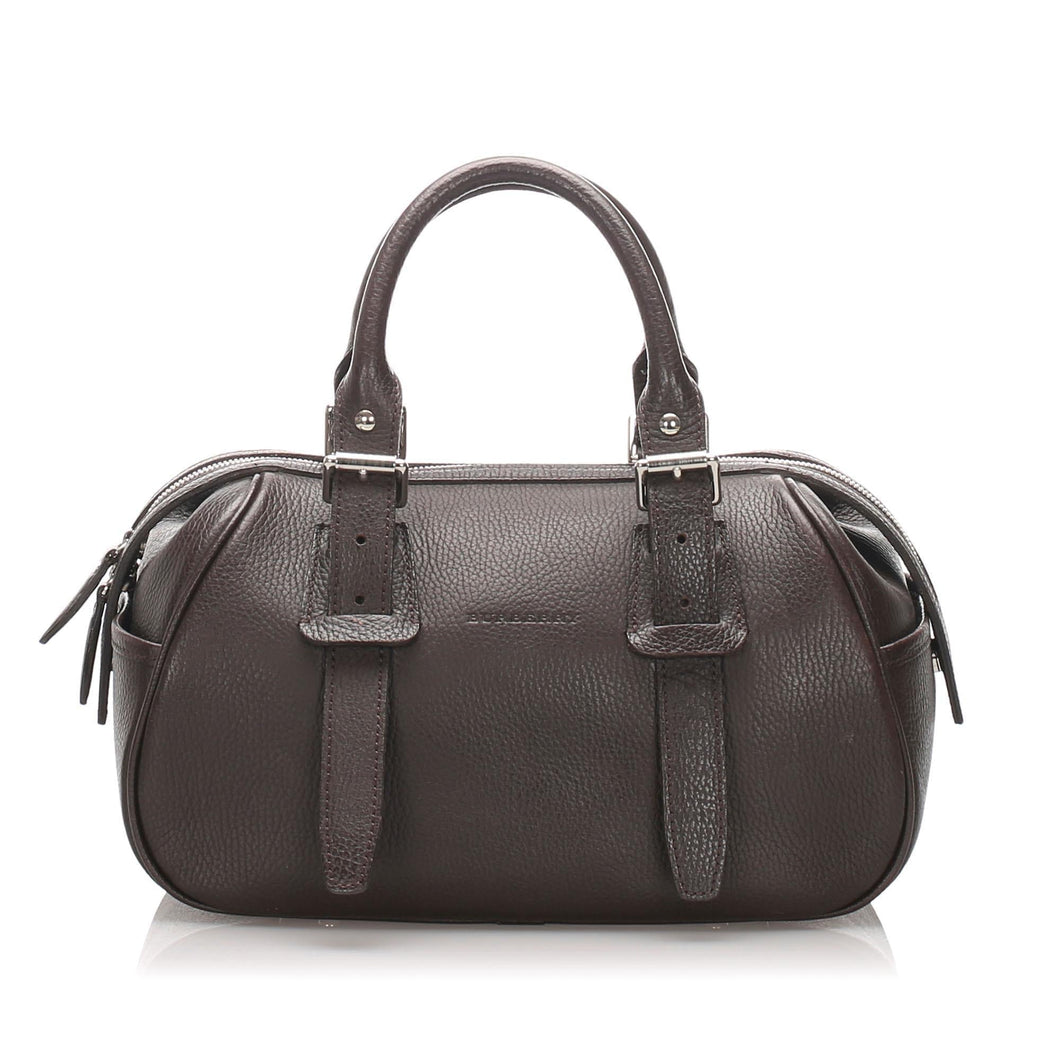 Burberry Leather Handbag (SHG-10249)