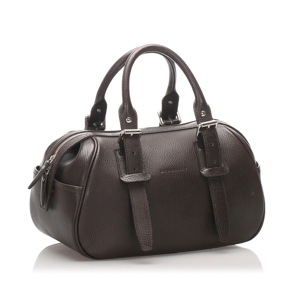 Burberry Leather Handbag (SHG-10249)