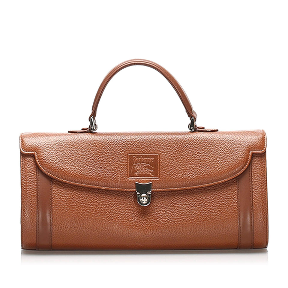 Burberry Leather Handbag (SHG-11125)