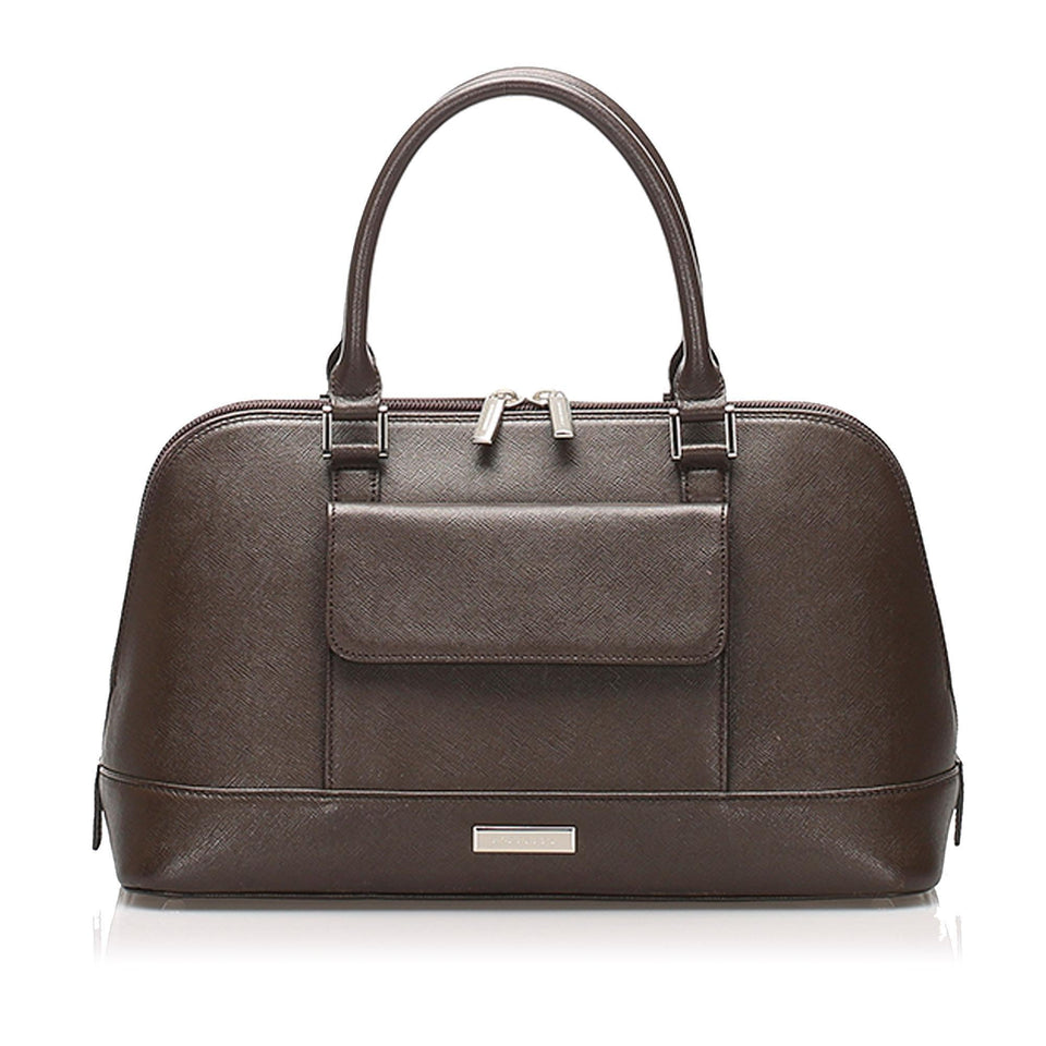 Burberry Leather Handbag (SHG-11126)