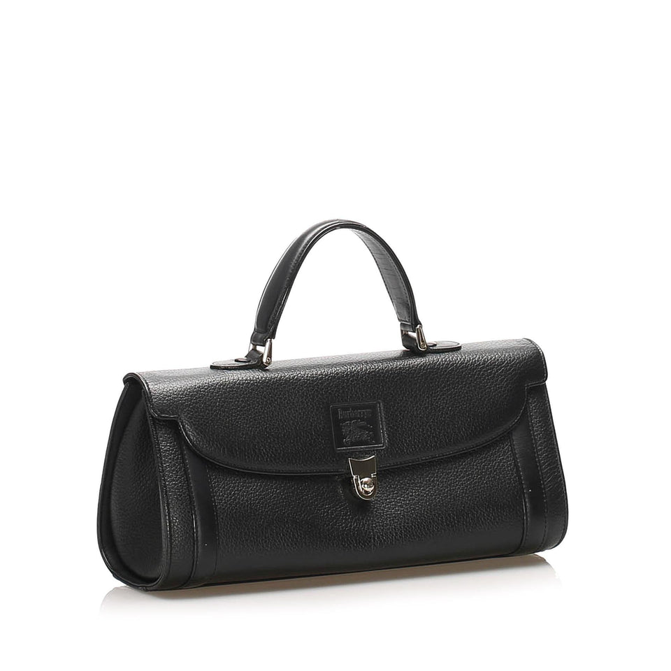 Burberry Leather Handbag (SHG-11144)