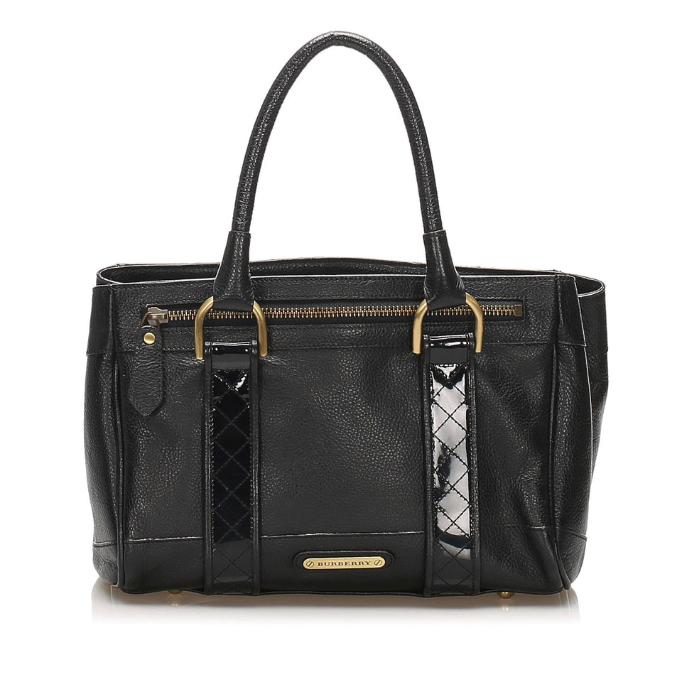 Burberry Leather Handbag (SHG-11269)