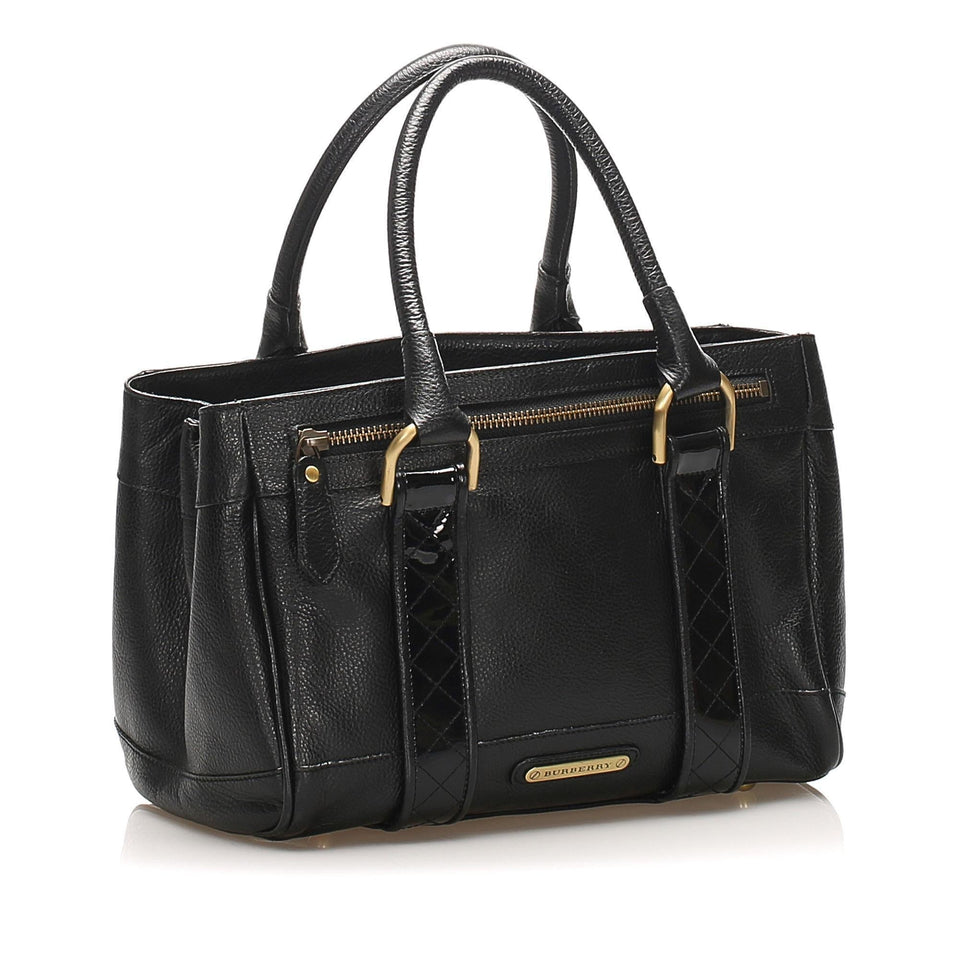 Burberry Leather Handbag (SHG-11269)