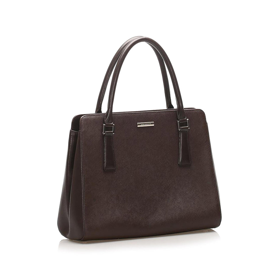 Burberry Leather Handbag (SHG-11640)