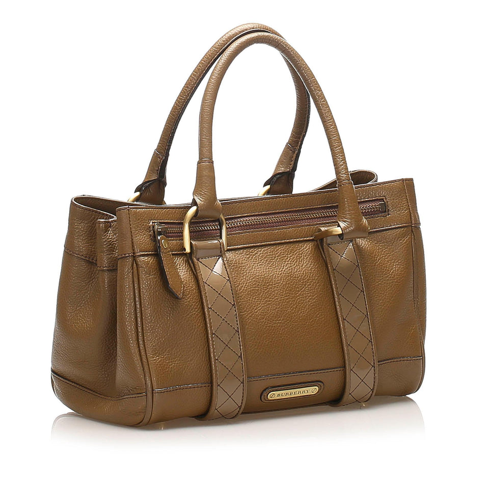 Burberry Leather Handbag (SHG-14681)