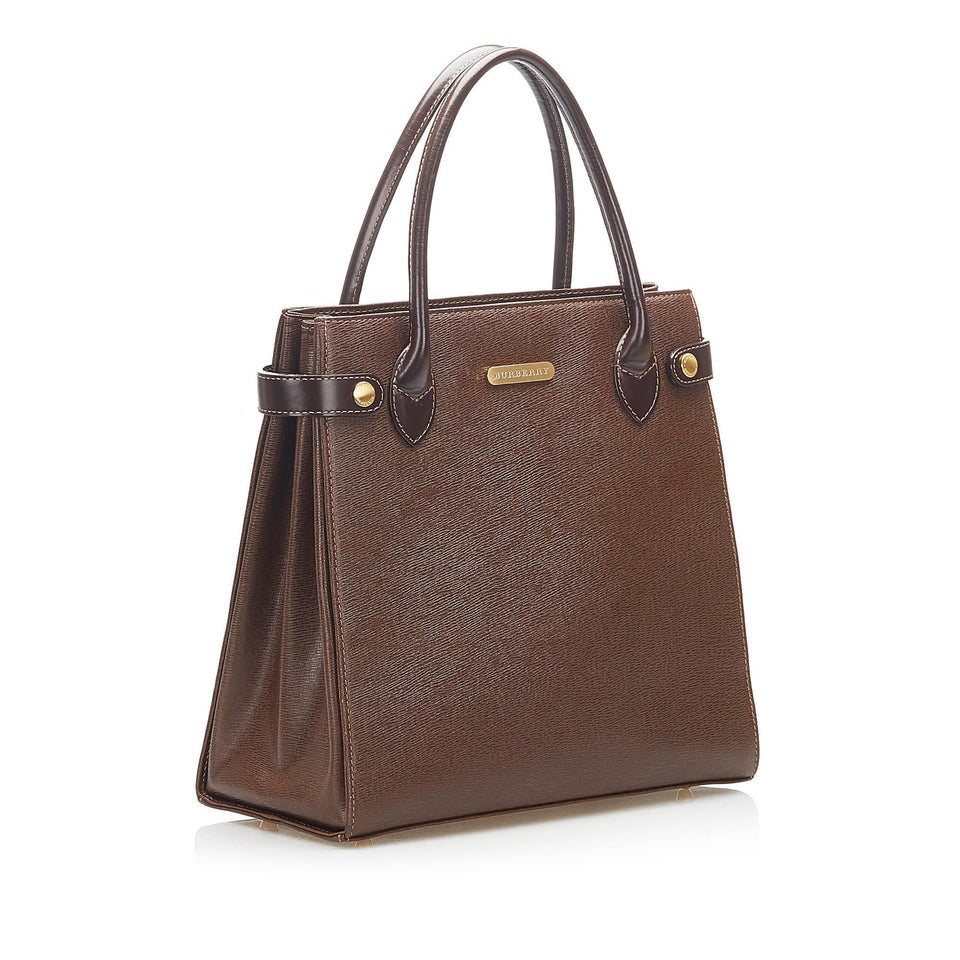 Burberry Leather Handbag (SHG-16866)