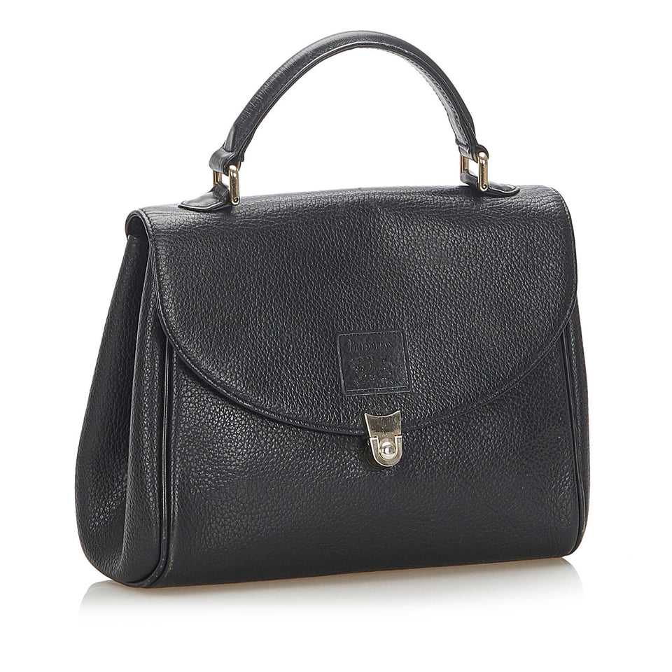 Burberry Leather Handbag (SHG-17807)