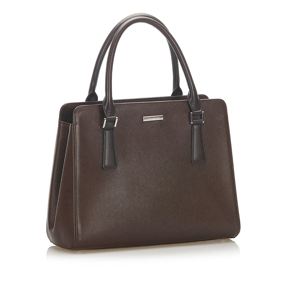 Burberry Leather Handbag (SHG-17809)